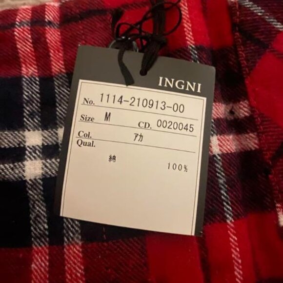 Brand NewINGNI Checkered Long Sleeve Shirt - Picture 5 of 5